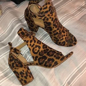Leopard booties